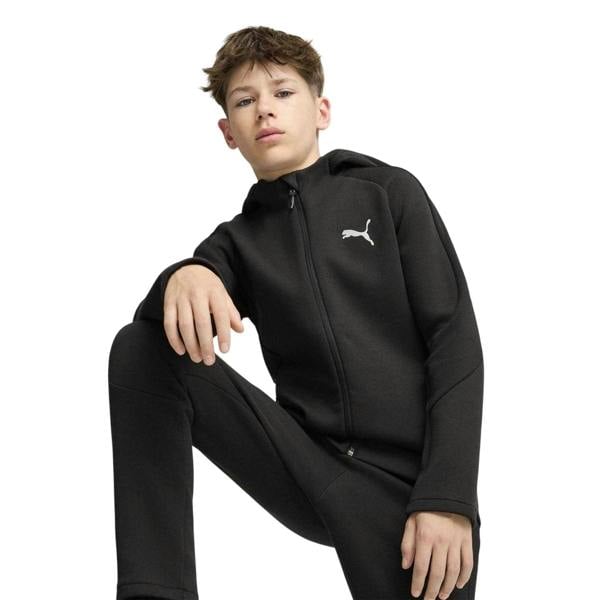 Puma Childrens/Kids Evostripe Full Zip Hoodie - Puma Black - 