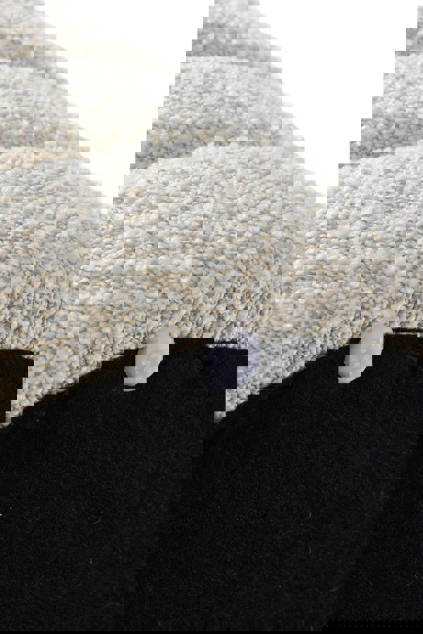 Living and Home Beige Upholstered Round Storage Ottoman for Bedroom Living Room and Makeup Room