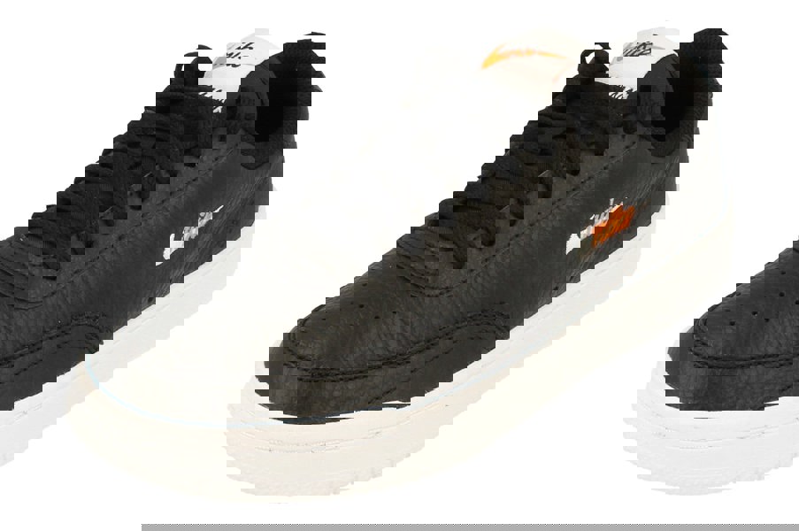 Nike Womens Court Vintage Prem Trainers Cw1067  002 - Black White Total Orange 002 - Photo 0