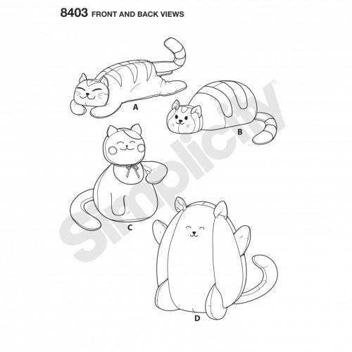 Simplicity Sewing Pattern 8403, Toys One Size - Easy