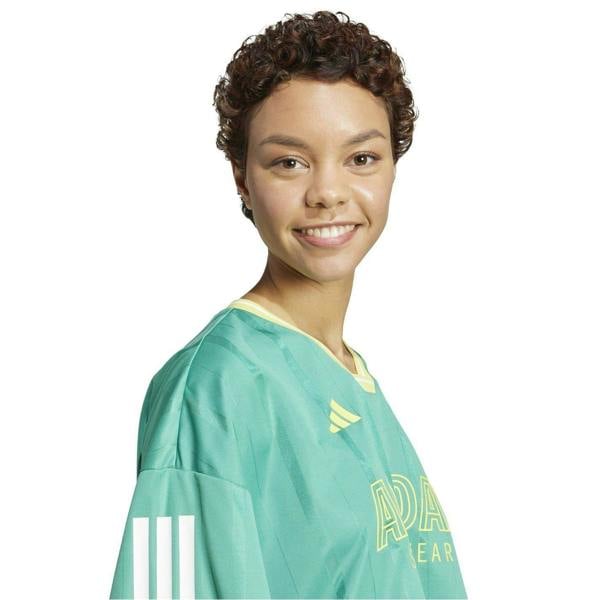 Adidas Womens/Ladies Tiro Oversized Jersey - Green/Black - 