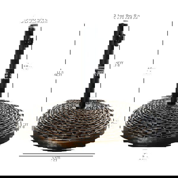 Center Pole Umbrella Base