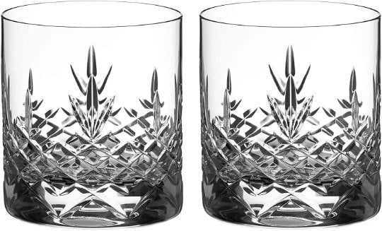 Diamante Buckingham Whisky Tumblers with Tray - Set of 2