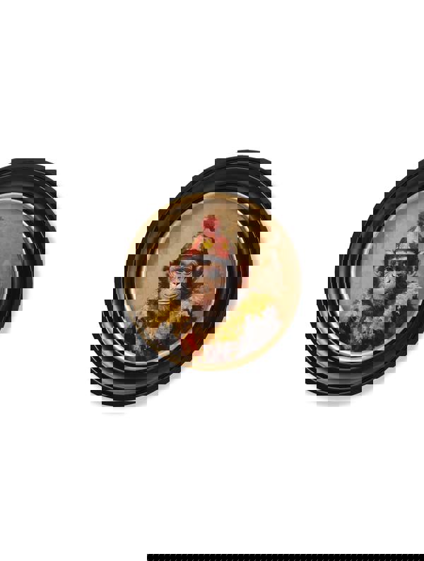 Exceptional Art Chimpy the Daring - Oxford round frame