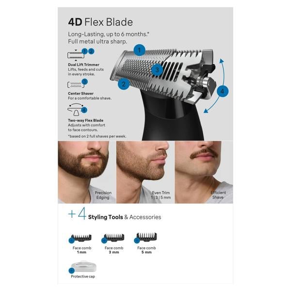 Braun Series X, Beard Trimmer For Facial Hair Removal, XT3100