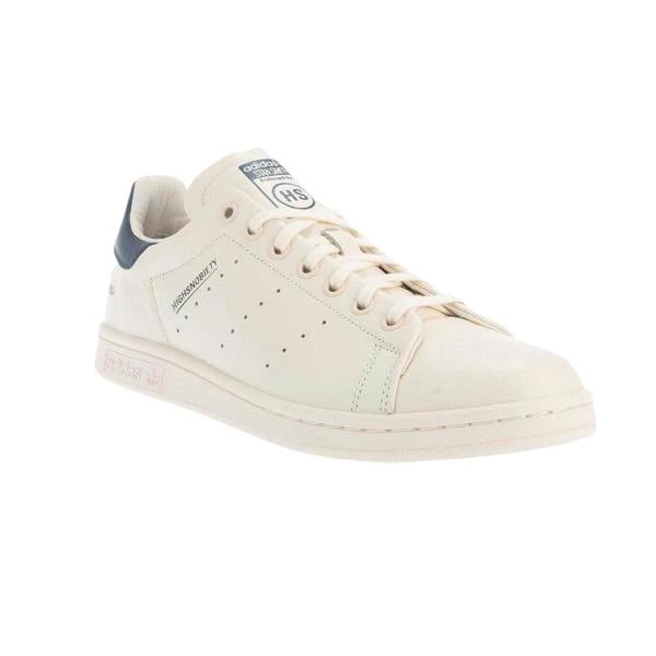 Adidas Mens Smith Highsnobiety Tumbled Leather Trainers - White - 