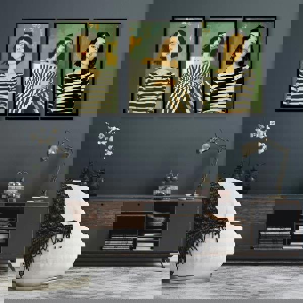 Art Print For Living Room | Set of 3 Boho Women Wall art Prints