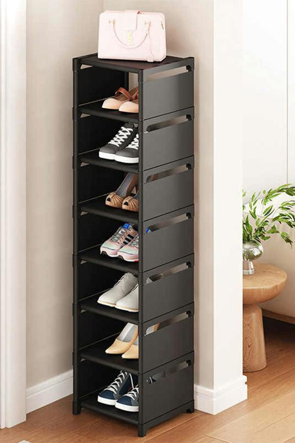 Living and Home 8 Tiers Shoe Rack for Home Entrance Shoe Storage Cabinet with Large Capacity Shoe Box