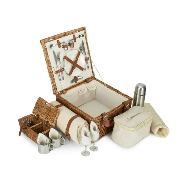 Fully Fitted 2 Person Traditional Picnic Basket