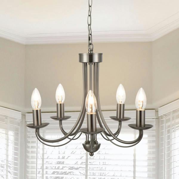 COSYLYTE Elmore 5 Light Traditional Metal Pendant Light