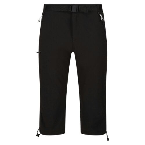 Regatta Mens Xert Stretch III Stretch Active Capri Shorts - Black
