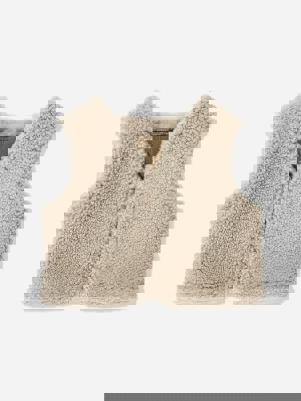 Bonpoint Baby Barra Faux Shearling Gilet in Brown