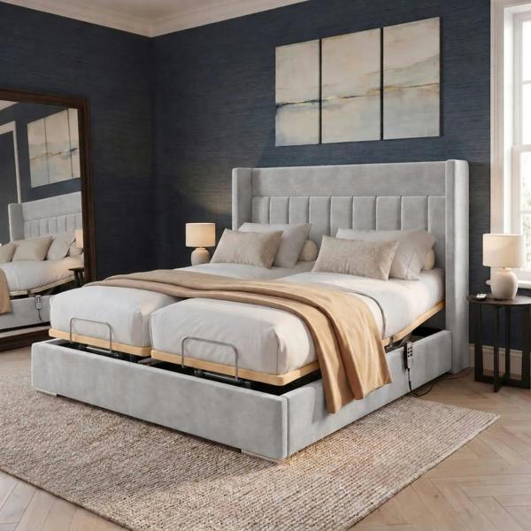 Paradise Beds Aurevia Luxury Adjustable Bed with Headboard Mattress & Drawers