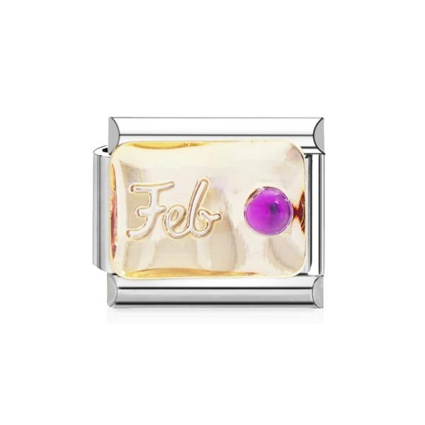 Serafina Birthstone Month Charm | Italian Style Bracelet Charm