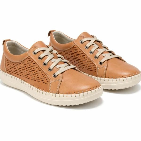Mod Comfys SIENNA Casual Shoes Casual Shoes   in  Tan