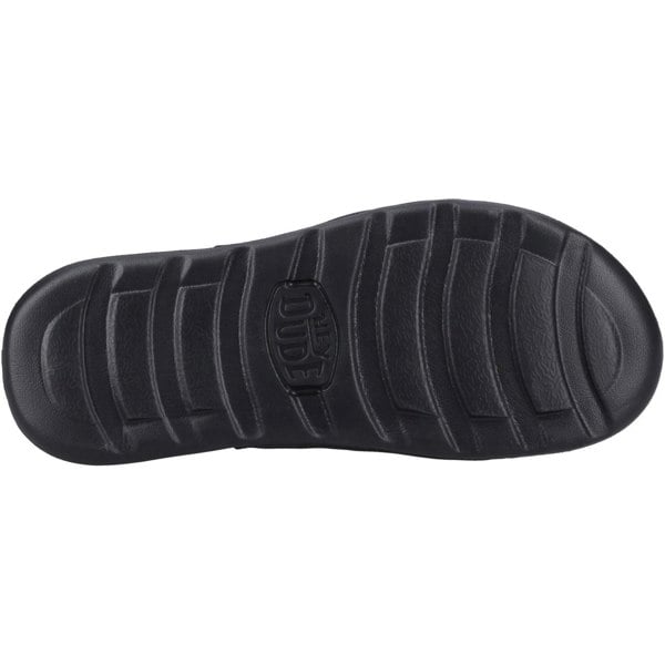 HEYDUDE Shore Slide Classic Polyester Men's Black Slides