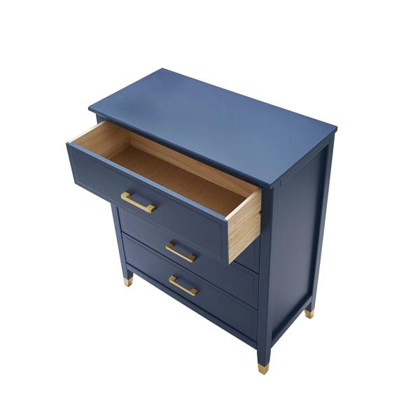 Cabinet Bits Palazzi 4 Drawer Chest Blue H94 W79 D40cm