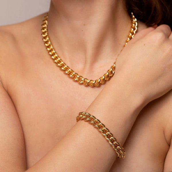 Gold Trip Vintage Heavy Gold Chain Bracelet