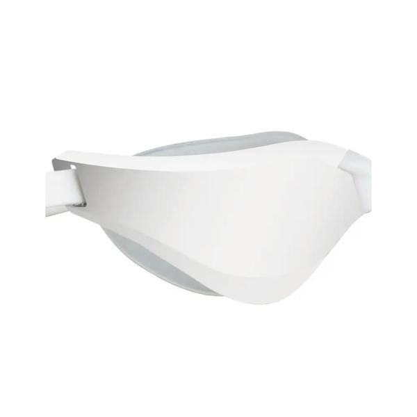 Sleek white and gray Aquafeel Ultra Cut mirrored goggles
