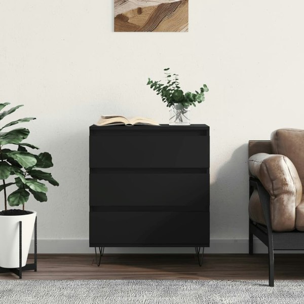 Berkfield Sideboard Black 60x35x70 cm Engineered Wood