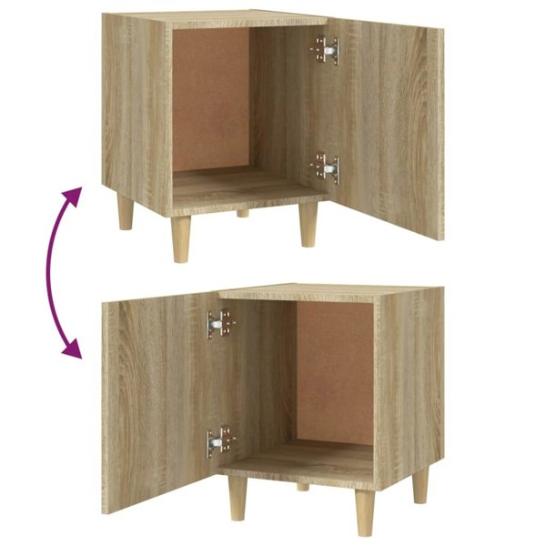 Berkfield Bedside Cabinets 2 pcs Sonoma Oak Engineered Wood