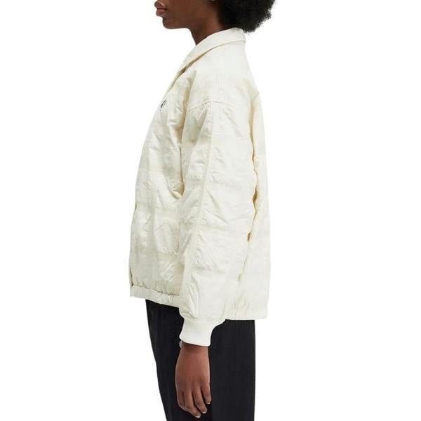 Fred Perry Snap Button Quilted Cream Bomber Jacket 6