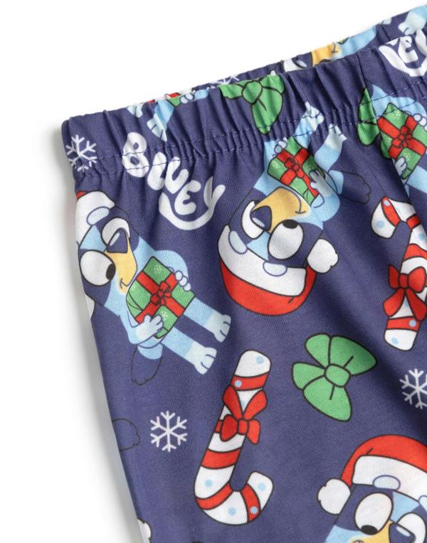 Bluey Unisex Kids Multicoloured Christmas Long Sleeve Long Leg Pyjama Set