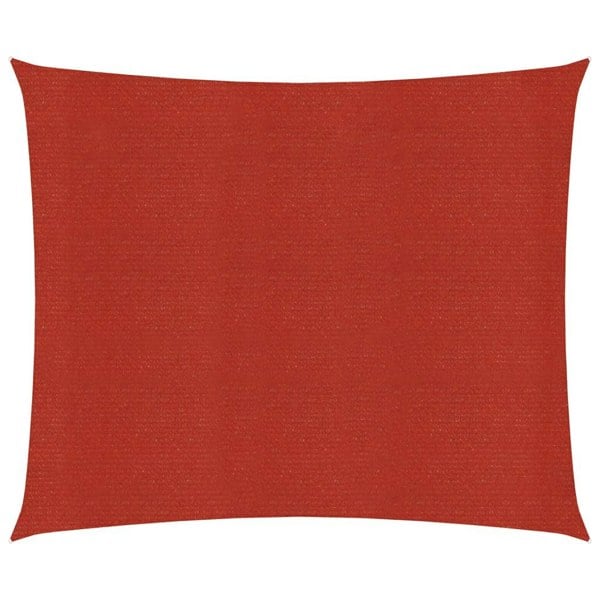 Berkfield Sunshade Sail 160 g/m�__ Red 2x2 m HDPE