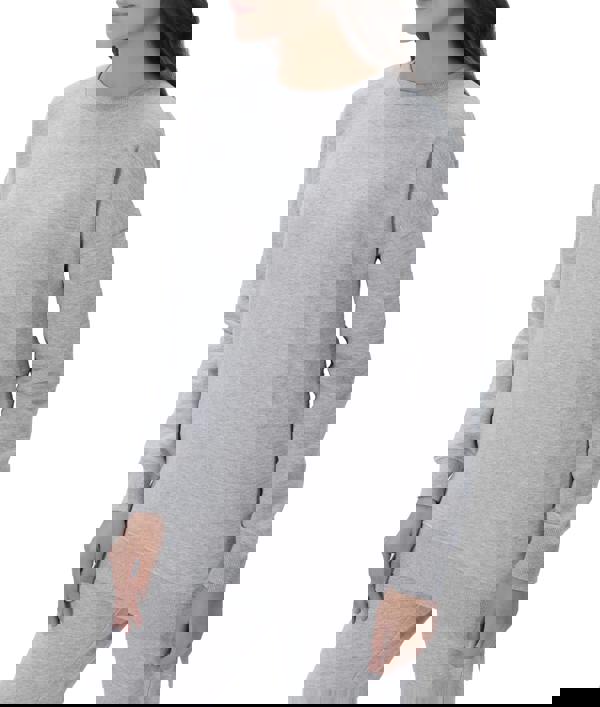 Smart Living Ladies Longline Crewneck Sweatshirt - Grey