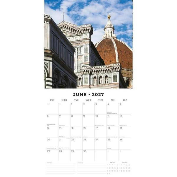 Florence Calendar 2027, Wall Calendars, Month To View, Travel, Gift