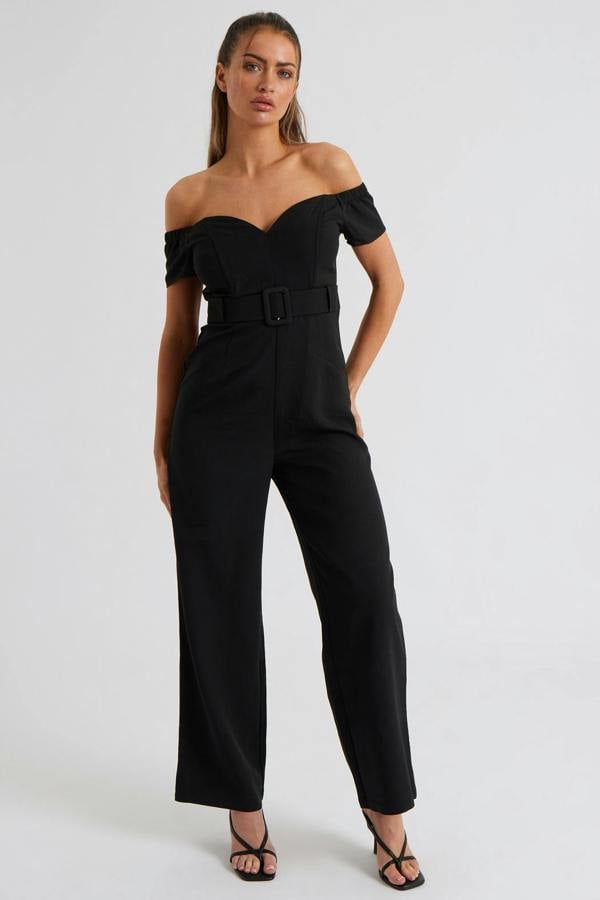 Urban Bliss Self Belted Bardot Jumpsuit