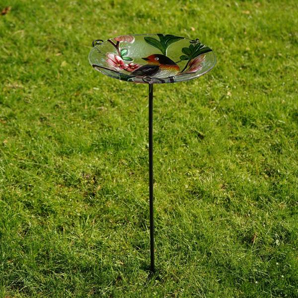 Country Club Bird Feeder Stake - Robin