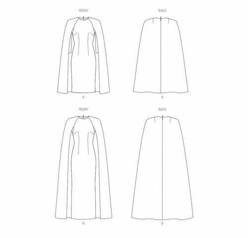 Vogue Sewing Pattern 1982, Dresses for Women, B5 (8-10-12-14-16) - Intermediate