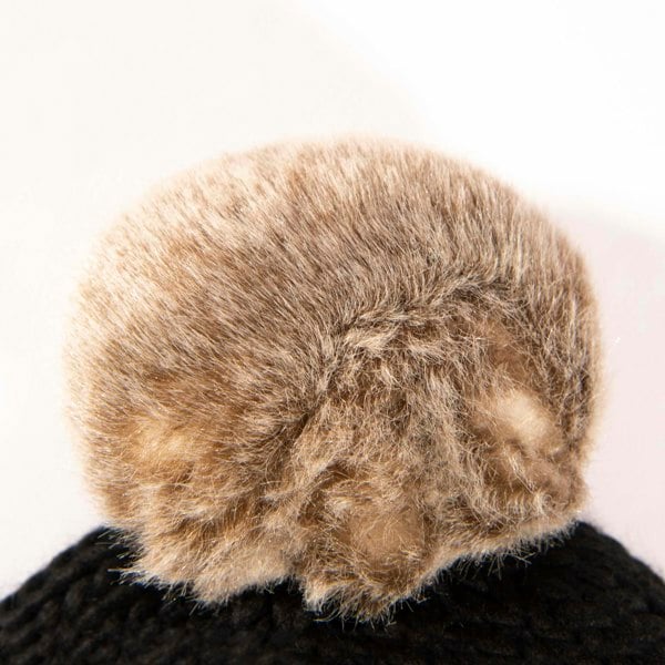 Aran Cable Tammy Hat Shop the Stylish Aran Cable Tammy Hat with Faux Fur Trim