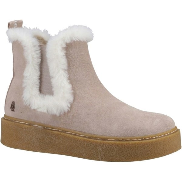 Hush Puppies Bella Suede Women's Nude Flat Chelsea Boots
