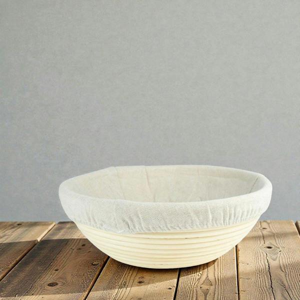 Sourdough By The Sea Round Banneton Proofing Basket & Liner for Artisan Sourdough Baking - Various Sizes