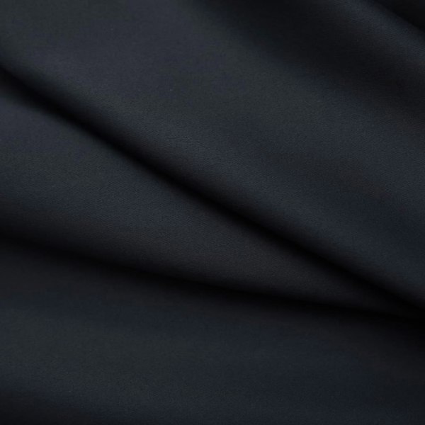 Berkfield Blackout Curtains with Hooks 2 pcs Black 140x175 cm