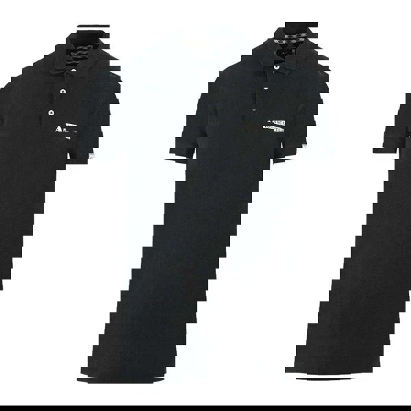 Aquascutum Unisex Adult Boxed Logo Polo Shirt - Black - 