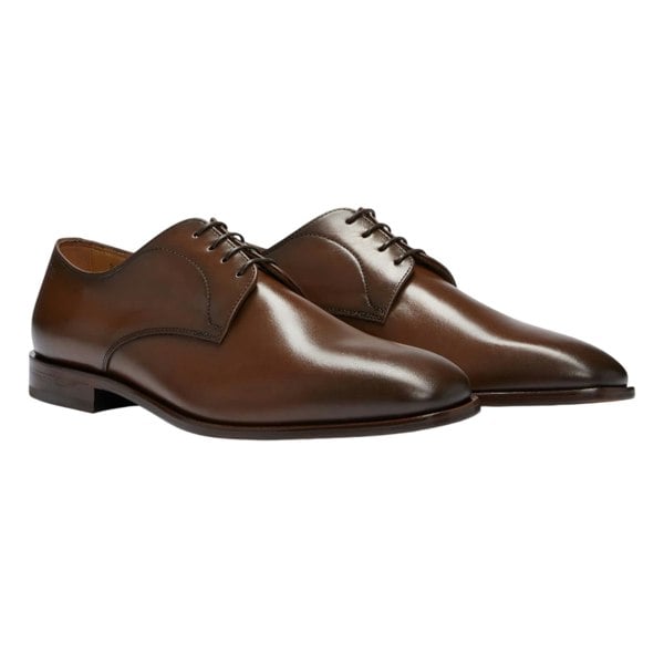 Boss Mens Lisbon Leather Derby Shoes - Brown