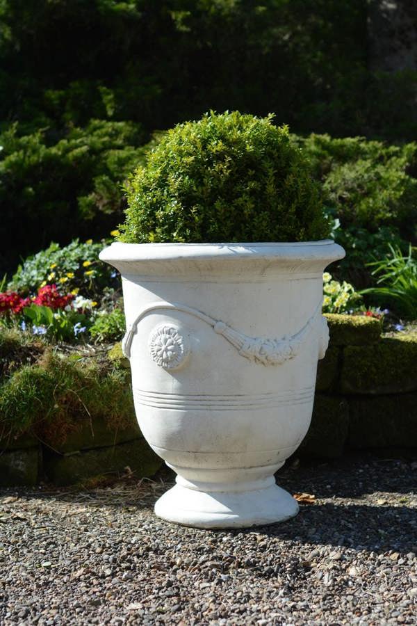 Giant Impressive Greek Style Round Pot