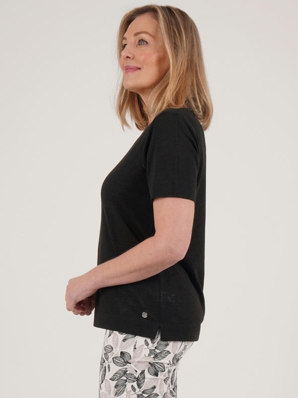 PennyPlain Loose Basic T-shirt - Black