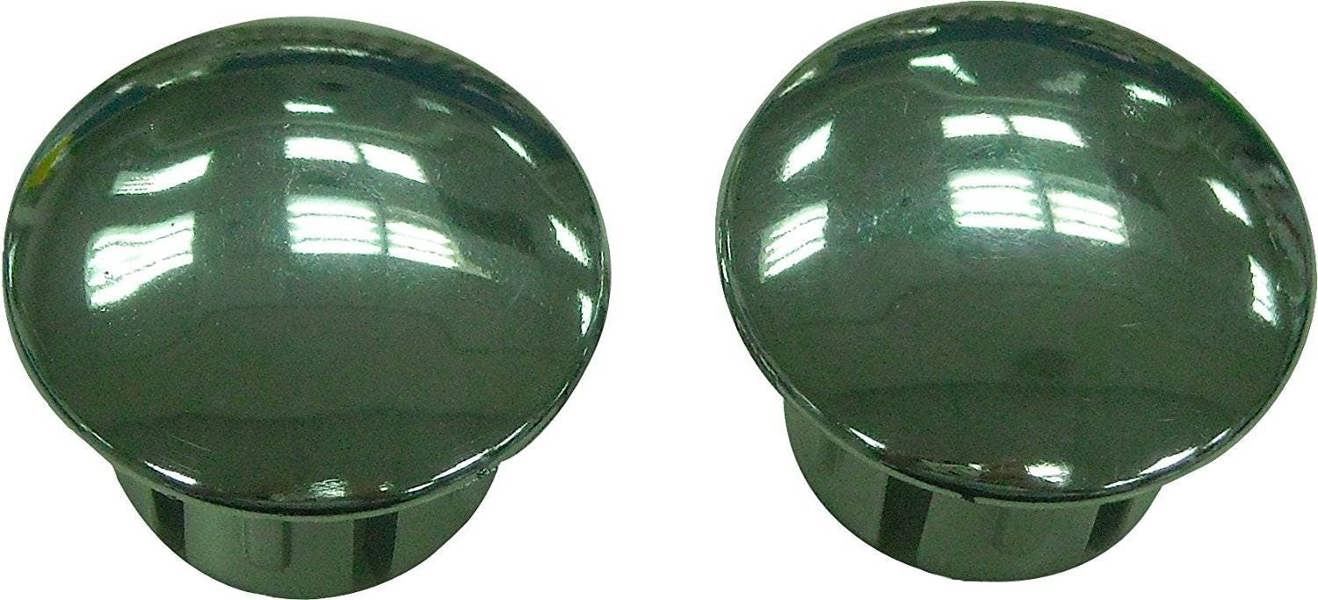 XLC Bike Handlebar End Plugs Silver - Secure fitting end caps for handlebar tape