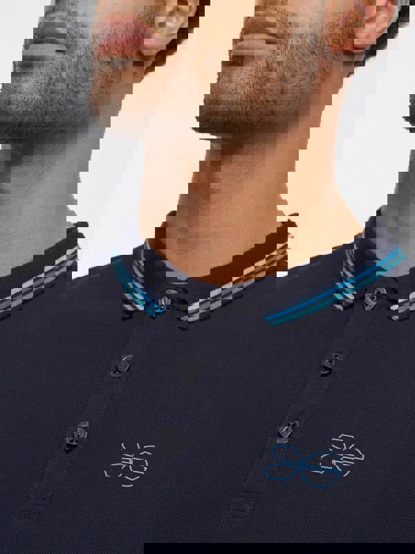 Crosshatch Vellamort Polo Navy