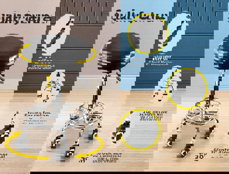 Levede Salon Stool Swivel Bar Stools Chairs Barber Hydraulic Lift Hairdressing