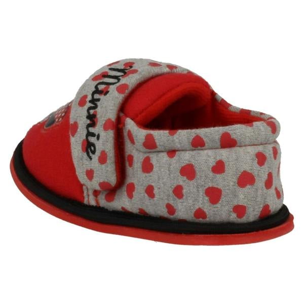 Disney Girls Disney Hook & Loop Slippers Minnie Mouse Boarder