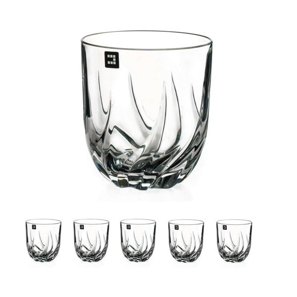 Diamante Firenze Crystal Whiskey Tumblers - Set of 6