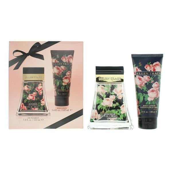 Classic Ellen Tracy Classic Florals Black Courageous Photobox 2 Piece Gift Set: EDP 100ml - BL 100ml