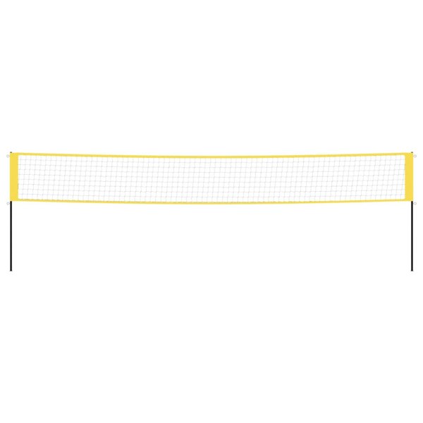 Berkfield Badminton Net Yellow and Black 600x155 cm PE Fabric