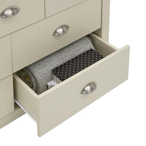 Timber Art Design Lisbon 7 Drawer Bedroom Chest of Drawers Storage Cabinet