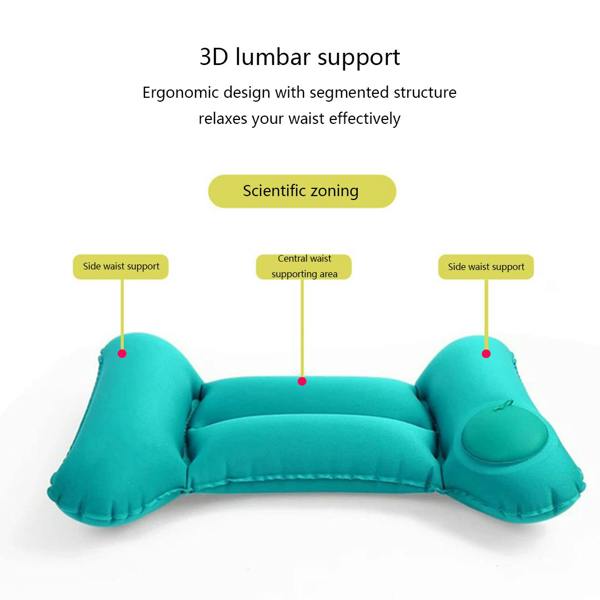 Leaper H-Shaped Manual Press Inflatable Lumbar Cushion